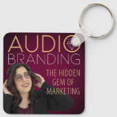 Audio Branding Podcast Keychain Schlüsselanhänger (Rückseite)