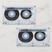 Audio Cassette DJ Business Card Visitenkarte (Vorne/Hinten)