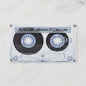 Audio Cassette DJ Business Card Visitenkarte (Rückseite)