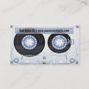 Audio Cassette DJ Business Card Visitenkarte