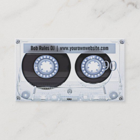 Audio Cassette DJ Business Card Visitenkarte (Vorderseite)