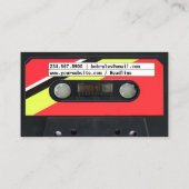 Audio Cassette DJ Business Card Visitenkarte (Rückseite)