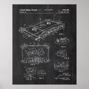 Audio-Cassette-Patent Poster