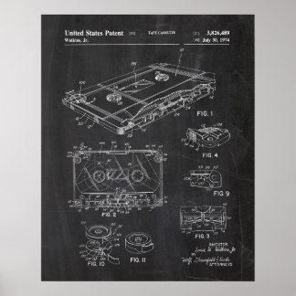 Audio-Cassette-Patent Poster