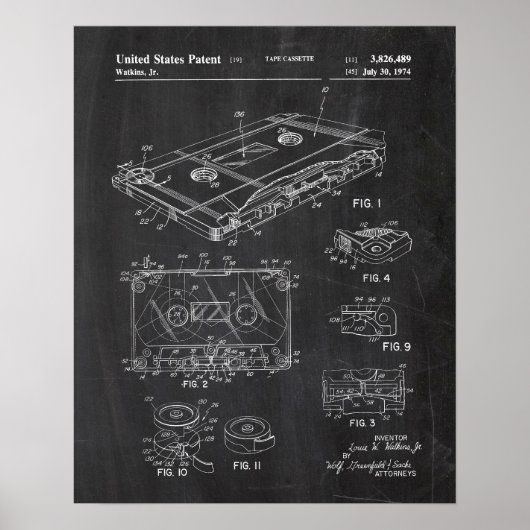 Audio-Cassette-Patent Poster (Vorne)