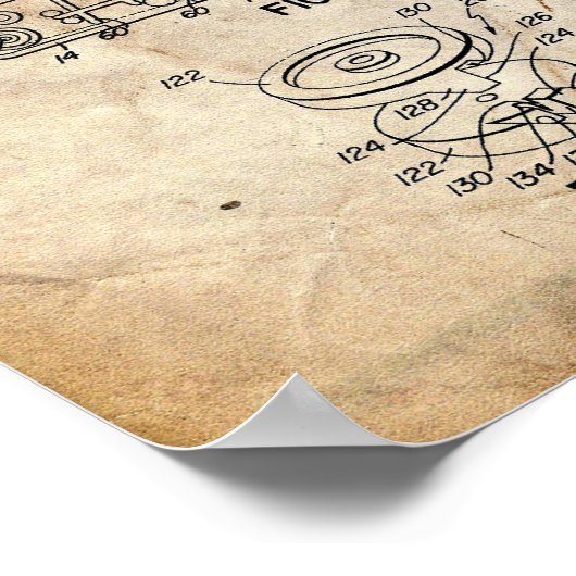 Audio-Cassette-Patent Poster (Ecke)