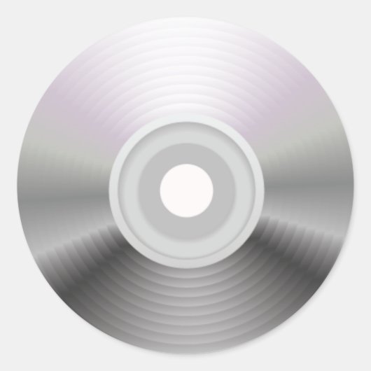 Audio-CD-Round-Aufkleber Runder Aufkleber (Vorderseite)
