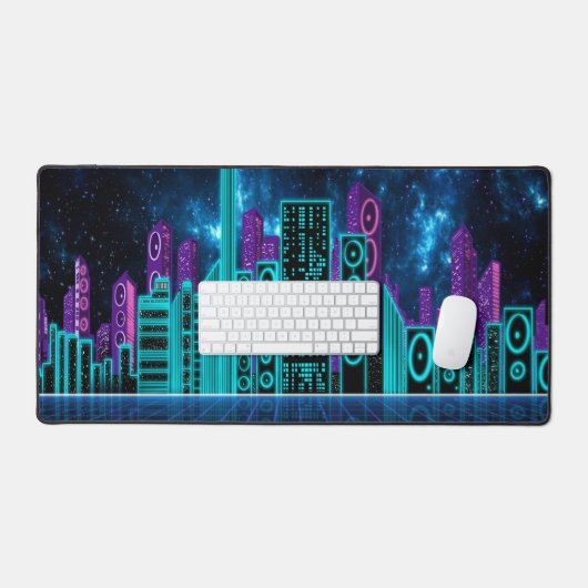 Audio-City-1-Gaming-Mousepad-Desktop-matte Schreibtischunterlage (Tastatur & Maus)