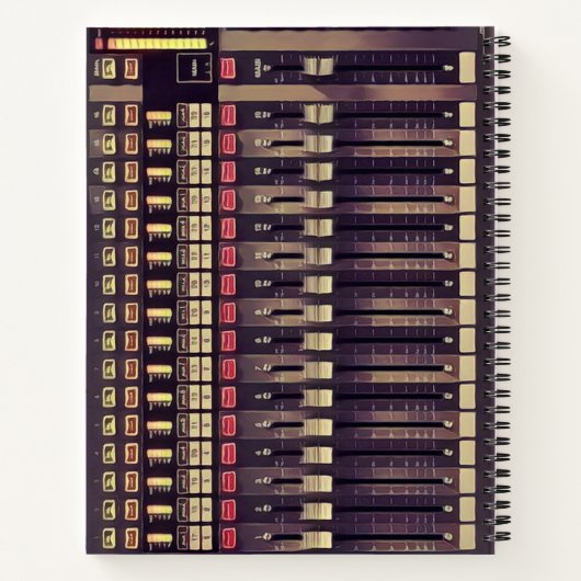 Audio-Deck des Recording Studio Notizbuch (Rückseite)