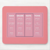 Audio Drum Mixing Guide Maus-Pad Mousepad (Vorne)