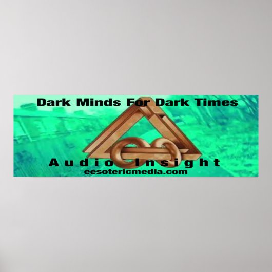 Audio Einblick: Poster Dark Minds For Dark Times (Vorne)