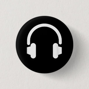 Audio Engineer Audiophile DJ Music Lover Headphone Button