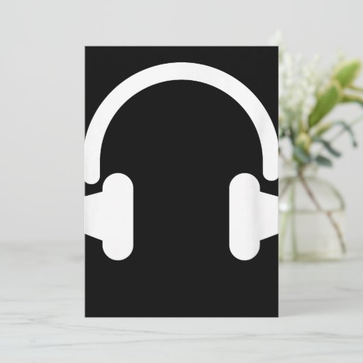 Audio Engineer Audiophile DJ Music Lover Headphone Dankeskarte (Stehend Vorderseite)