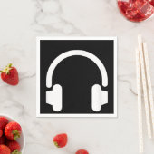 Audio Engineer Audiophile DJ Music Lover Headphone Serviette (Beispiel)