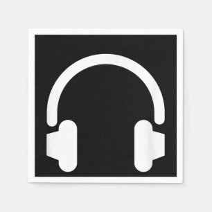 Audio Engineer Audiophile DJ Music Lover Headphone Serviette