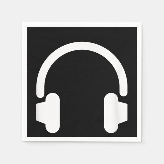 Audio Engineer Audiophile DJ Music Lover Headphone Serviette (Vorderseite)