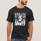 Audio Engineer Beatmaker and Soundguy Analog Gesto T-Shirt (Vorderseite)