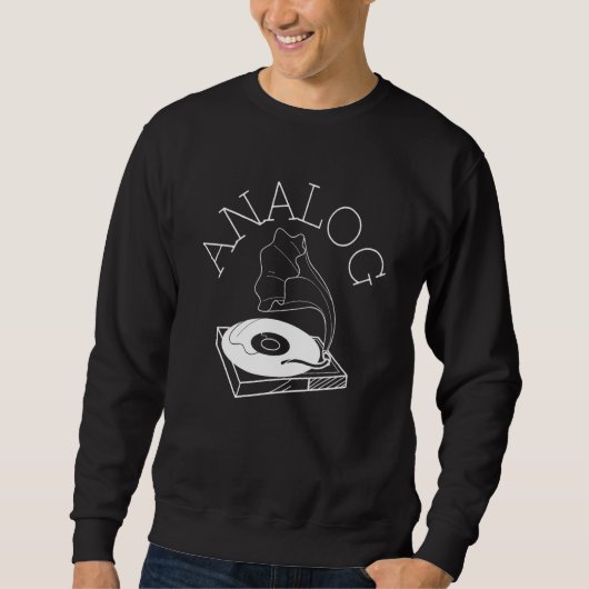 Audio Engineer Beatmaker und Soundguy Analog Gra Sweatshirt (Vorderseite)