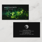 Audio Engineer Deejay Visitenkarte (Vorne/Hinten)