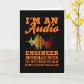 Audio Engineer Funny Engineering Abschluss Grad Karte (Gelbe Blume)
