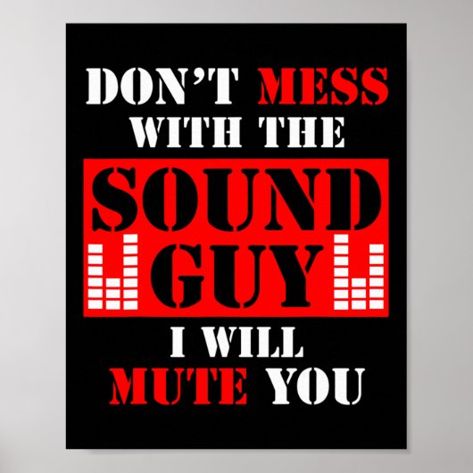 Audio-Engineer Mass nicht mit dem Sound-Typ, den i Poster (Vorne)