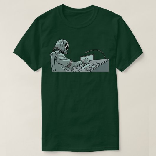 Audio Engineer Music Astronaut Studio Guy Sound E T-Shirt (Design vorne)