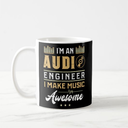 Audio Engineer Phantastisch Music Sound Engineer Kaffeetasse (Links)