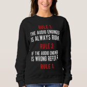 Audio Engineer Sound Engineer Audio Engineering Sweatshirt (Vorderseite)
