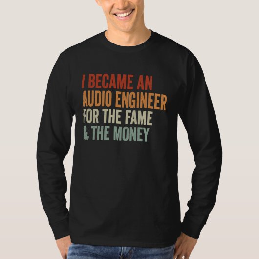 Audio Engineer Sound Engineer Recording Studio Guy T-Shirt (Vorderseite)