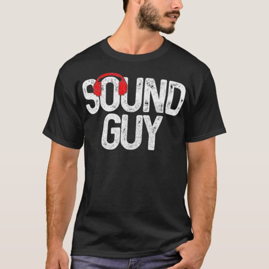 Audio Engineer Sound Typ Kopfhörer Audio Tec T-Shirt (Vorderseite)