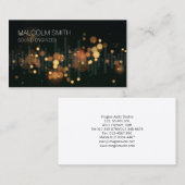 Audio Engineer Sound Wave Equalizer Visitenkarte (Vorne/Hinten)