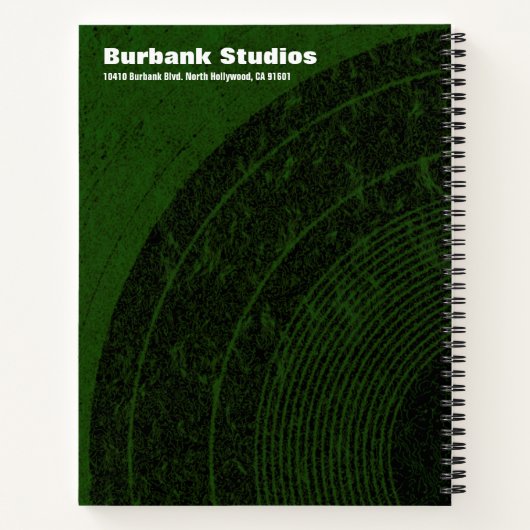 Audio Engineer Spiral Notebook Notizblock (Rückseite)