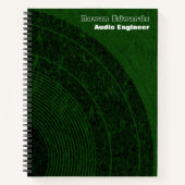 Audio Engineer Spiral Notebook Notizblock (Vorderseite)