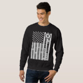 Audio Engineer US Flag Sound Engineer Audio Motor Sweatshirt (Vorne ganz)