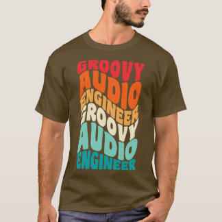 Audio Engineer Vintag Retro 60er 70er 80er Vibes T-Shirt
