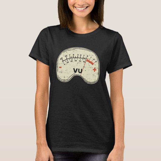 Audio Engineer Vu Meter for Audio Technician Sound T-Shirt (Vorderseite)