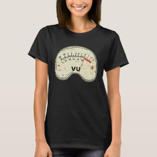 Audio Engineer Vu Meter für Audio Techniker Sound T-Shirt