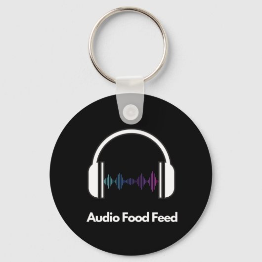 Audio Food Feed  Schlüsselanhänger (Vorderseite)