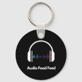 Audio Food Feed  Schlüsselanhänger (Rückseite)