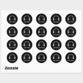 Audio Food Füttre Round Stickers (Blatt)
