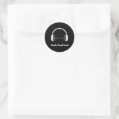 Audio Food Füttre Round Stickers (Tasche)