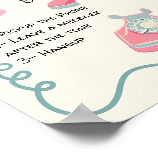 Audio-Gästebuch-Symbol Poster (Ecke)