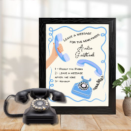 Audio-Gästebuch-Symbol Poster