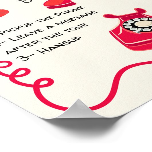 Audio-Gästebuch-Symbol Poster (Ecke)