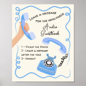 Audio-Gästebuch-Symbol Poster (Vorne)