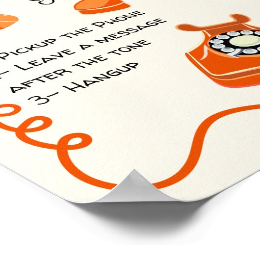 Audio-Gästebuch-Symbol Poster (Ecke)