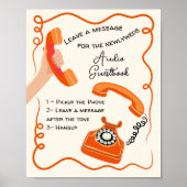 Audio-Gästebuch-Symbol Poster (Vorne)