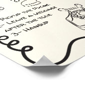 Audio-Gästebuchnachricht für Hochzeitszeichen Poster (Ecke)