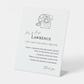 Audio-Gästebuchsignatur Sockelschild