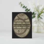 AUDIO-Gefahr Postkarte (Stehend Vorderseite)